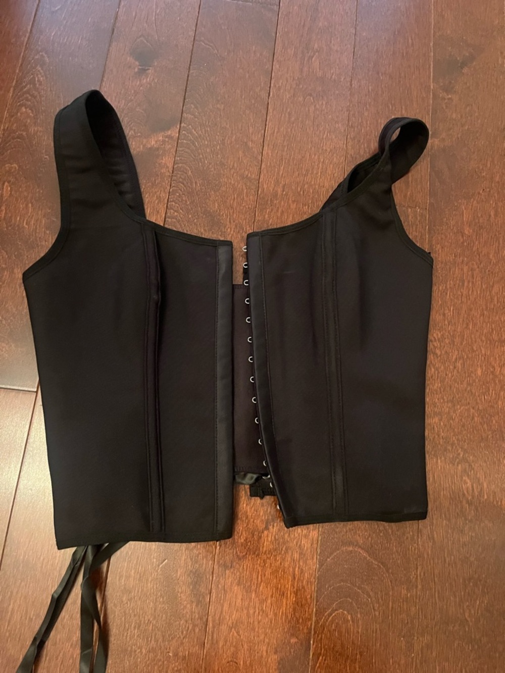 Black Structured Corset Top